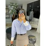 Camisa cropped listrada