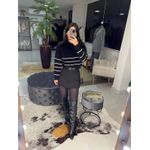Short saia alfaiataria preto