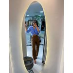 Camisa viscolinho azul