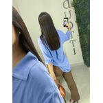 Camisa viscolinho azul