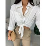 Camisa viscolinho branca