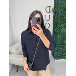 Camisa viscolinho preta