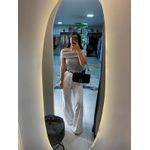 Blusa ombro a ombro cinza