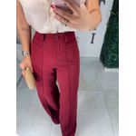 Calça alfaiataria Monalisa cereja