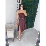 Conjunto linho marrom