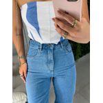 Calça jeans mom média