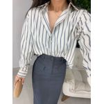 Camisa listrada gelo/azul