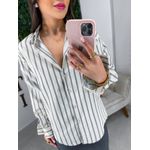 Camisa listrada gelo/azul