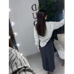 Camisa listrada gelo/azul