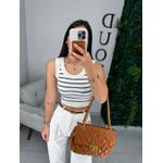 Cropped Débora listrado