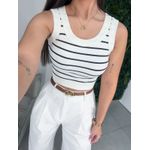 Cropped Débora listrado