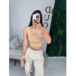 Cropped Débora bege