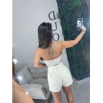 Short cinto linho