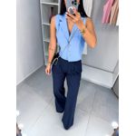 Colete alfaiataria Lia azul