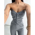 Conjunto alfaiataria Sophia cinza