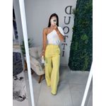 Calça alfaiataria Liza amarela