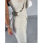 Conjunto alfaiataria Antônia areia