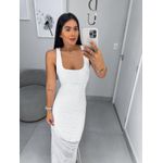 Vestido rendado branco