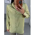 Camisa Cecília acetinada verde