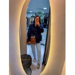 Calça mom elastano clara