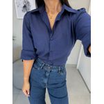 Camisa lis azul marinho