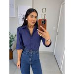 Camisa lis azul marinho