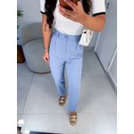 Calça alfaiataria brunê azul