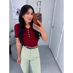 Calça alfaiataria brunê verde