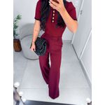 Calça alfaiataria Liza cereja