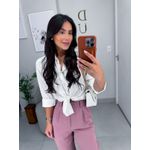 Camisa viscolinho branca