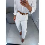 Calça alfaiataria brunê branca