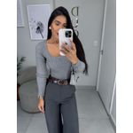 Body Tricot cinza