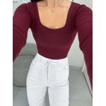 Body Tricot vinho