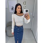 Tricot ombro off white