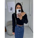 Saia jeans escura