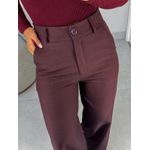 Calça alfaiataria íris bordô