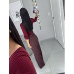 Calça alfaiataria íris bordô