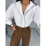 Camisa tricoline branca