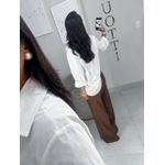 Camisa tricoline branca