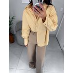 Camisa tricoline bege