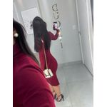 Vestido Tricot cereja