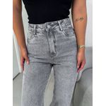 Wide leg algodão cinza