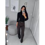 Wide leg jeans marrom