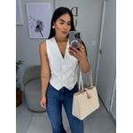 Colete alfaiataria Ana branco