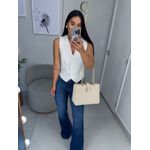 Colete alfaiataria Ana branco