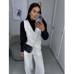 Colete alfaiataria Ana branco