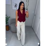 Colete alfaiataria Ana cereja