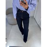 Wide leg elastano petróleo 