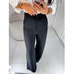 Calça risca de giz Luna preta