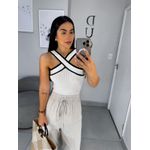 Body tricot branco